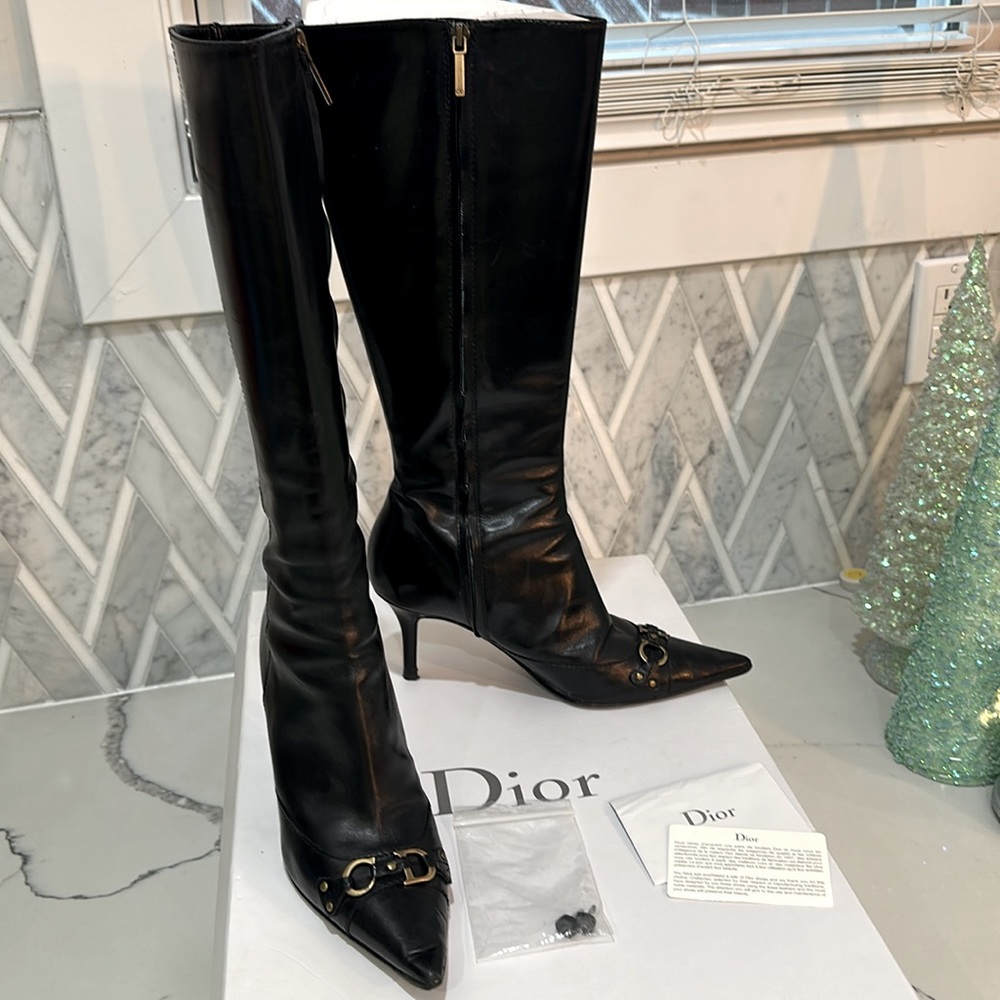 Beautiful gently used Christian Dior boots